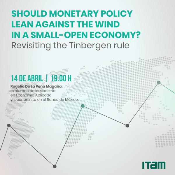 Póster Maestría en Economía Aplicada: Should monetary policy lean against the wind in a small-open economy? Revisiting the Tinbe